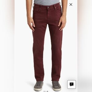 AG Everett Slim Straight Leg Jeans Size 34×33  7 Years Sulfur Dark Plum